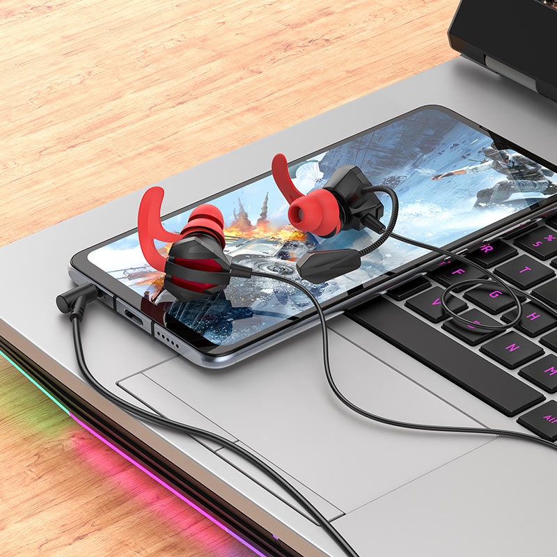 Hoco Wired earphones 3.5mm “M105 Sharp” with mic Hoco Wired earphones 3.5mm “M105 Sharp” with mic
